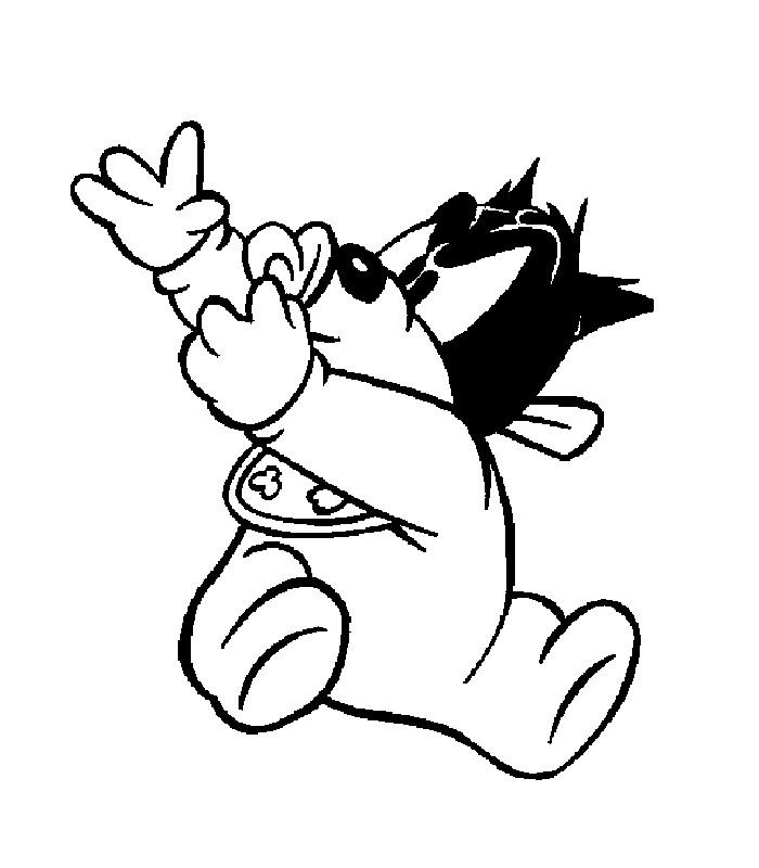 coloriage bebe dingo